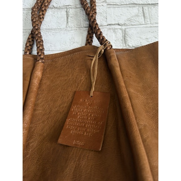 Latico Wander Leather Tote Bag (Md) Cognac NWT - Picture 2 of 7